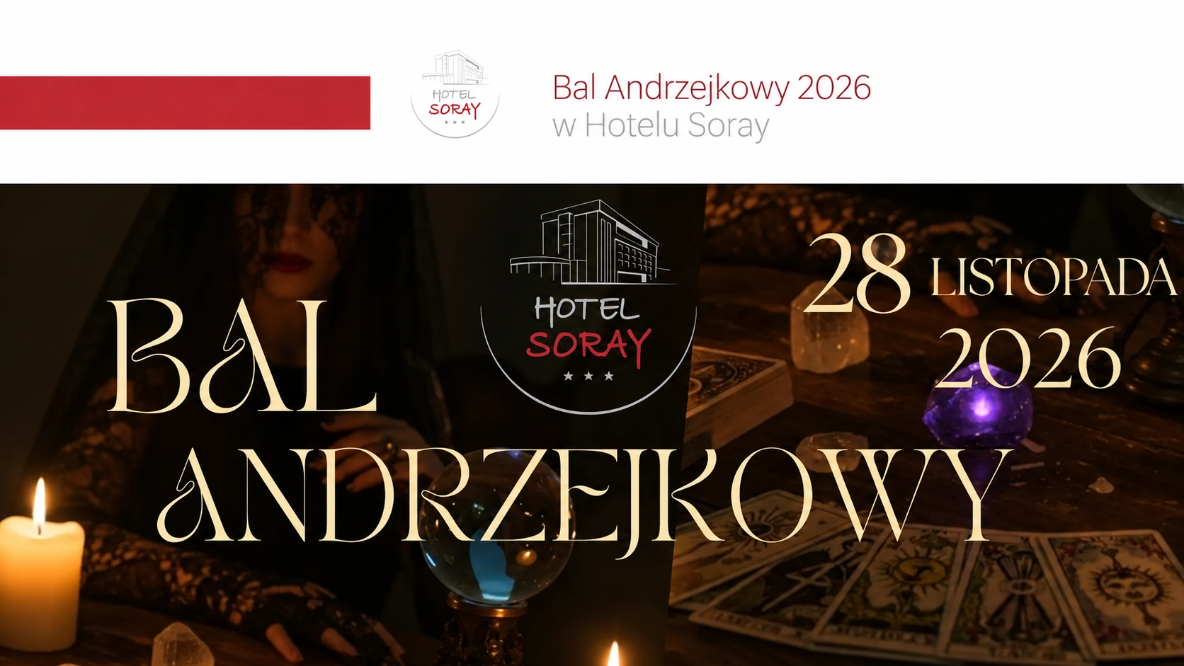 Bal Andrzejkowy 2026 w Wieliczce Hotel Soray